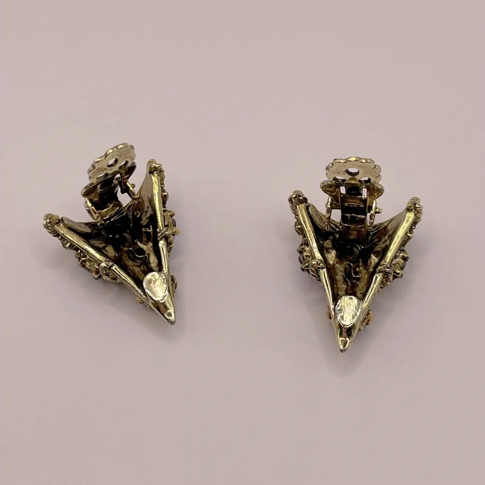 VINTAGE Christmas Tree Clip-On Earrings